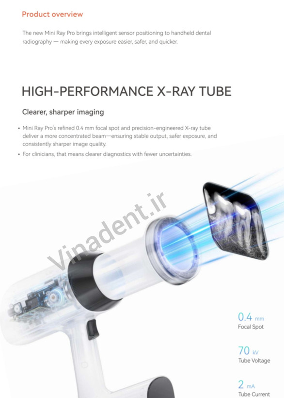 رادیوگرافی پرتابل وودپیکر Woodpecker مدل Mini Ray Pro